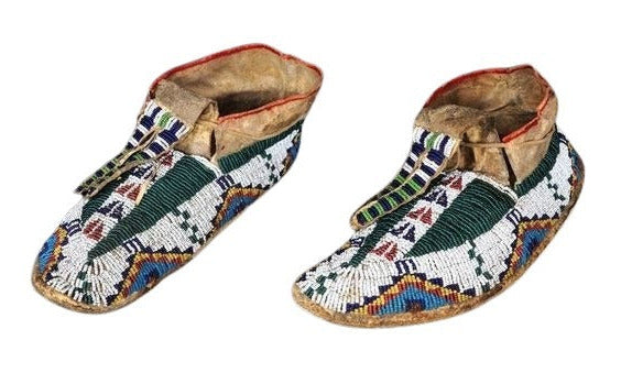 Native American Beaded Moccasin