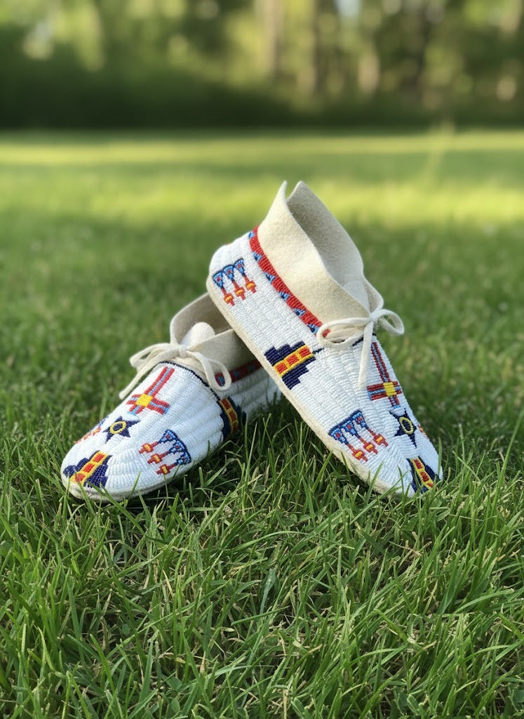 Native American Beaded Moccasin