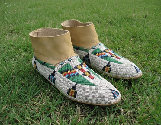 Native American Beaded Moccasin