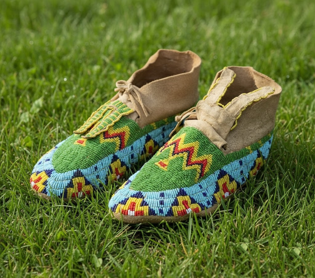 Native American Beaded Moccasin