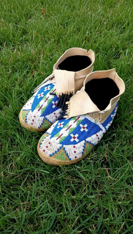 Native American Beaded Moccasin
