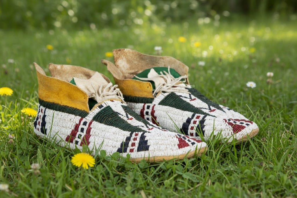 Native American Beaded Moccasin