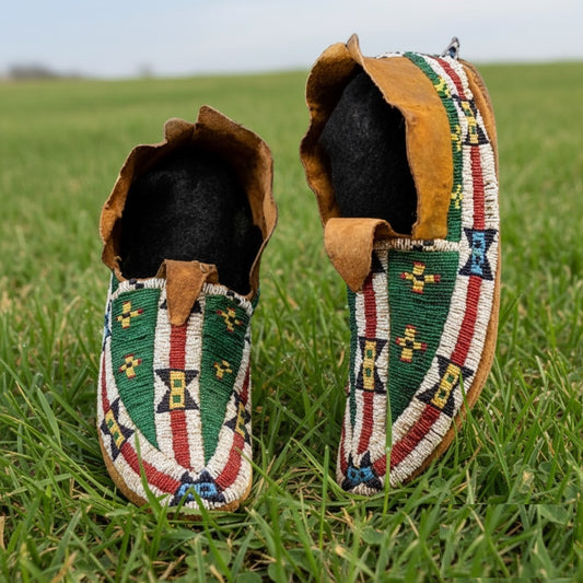 Native American Beaded Moccasin