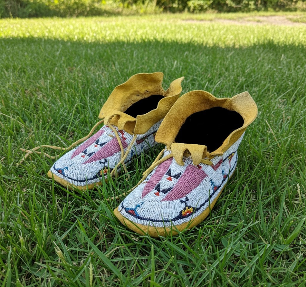 Native American Beaded Moccasin