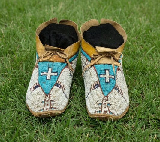 Native American Beaded Moccasin