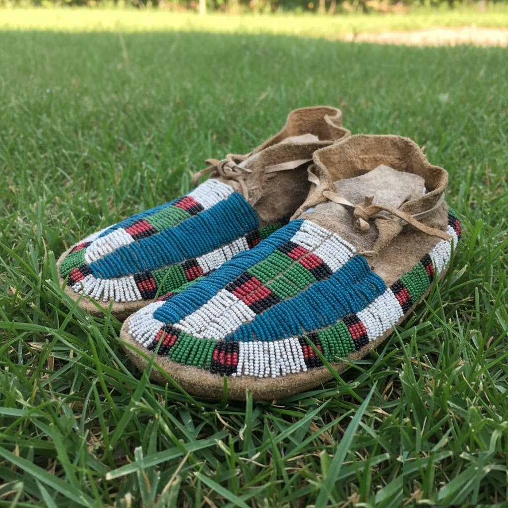 Native American Beaded Moccasin