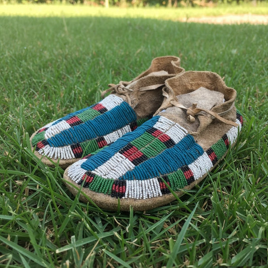 Native American Beaded Moccasin