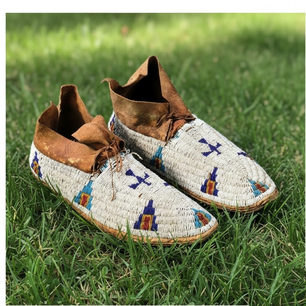Native American Beaded Moccasin