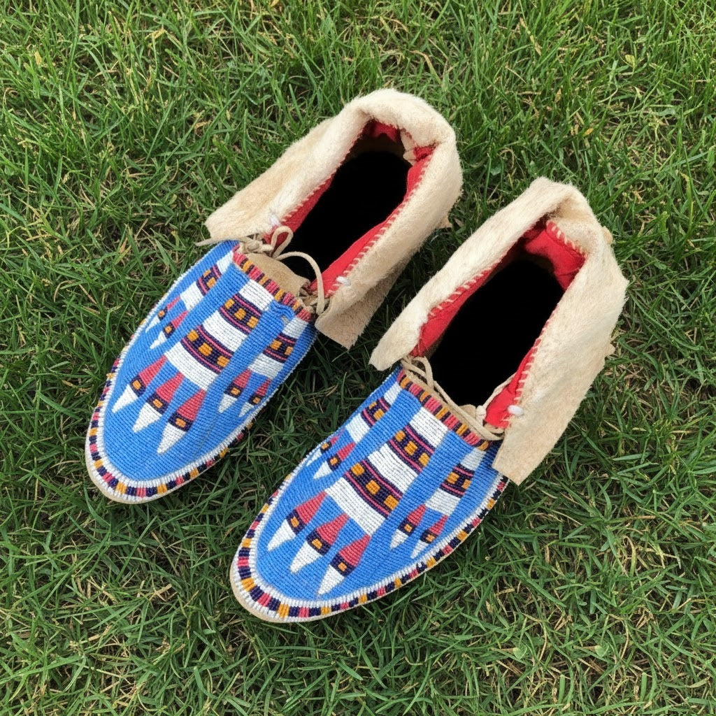 Native American Beaded Moccasin