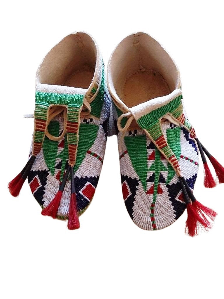 Native American Beaded Moccasin