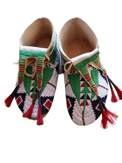 Native American Beaded Moccasin