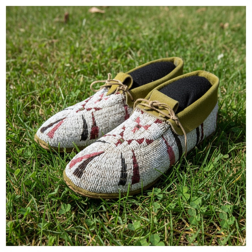 Native American Beaded Moccasin