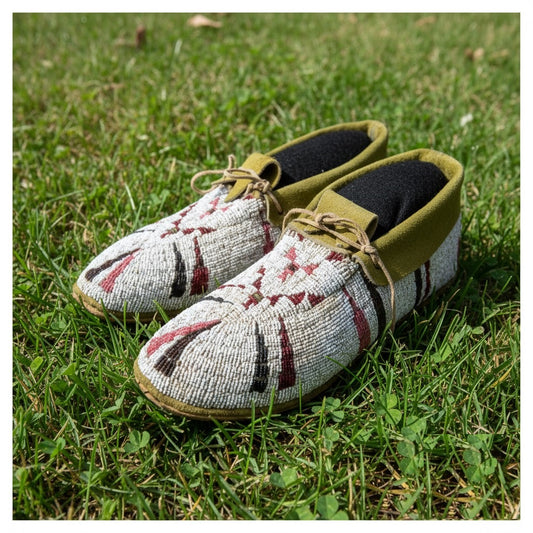 Native American Beaded Moccasin