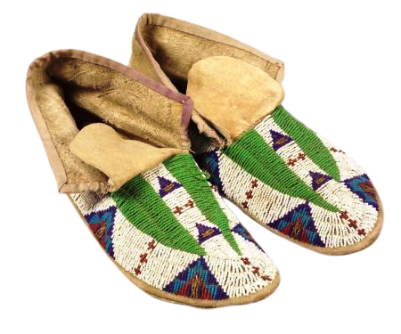 Native American Beaded Moccasin
