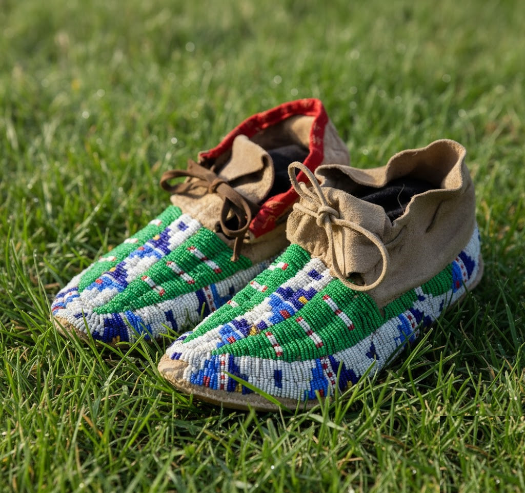Native American Beaded Moccasin