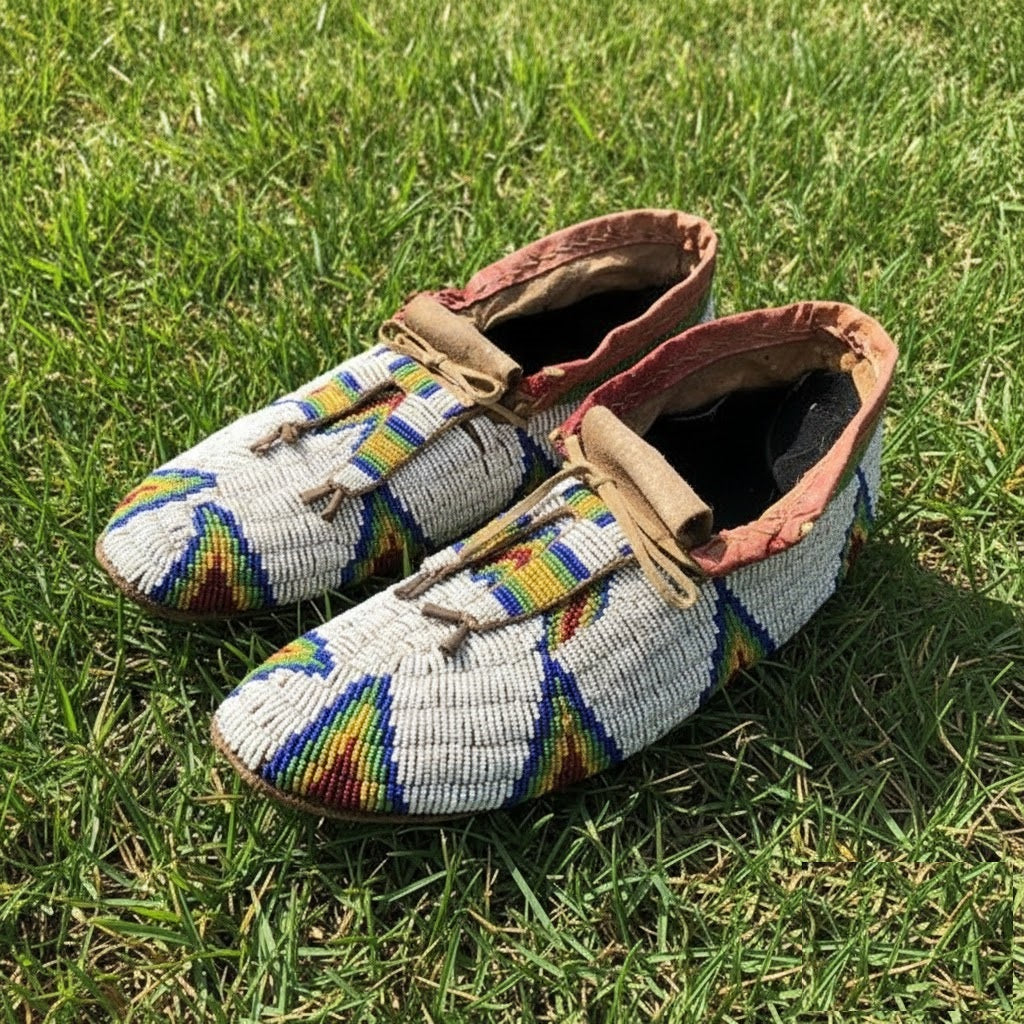 Native American Beaded Moccasin