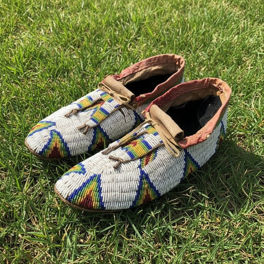 Native American Beaded Moccasin