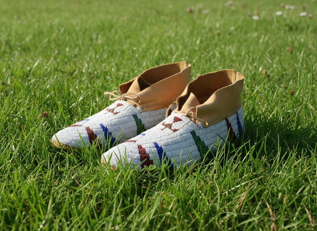 Native American Beaded Moccasin