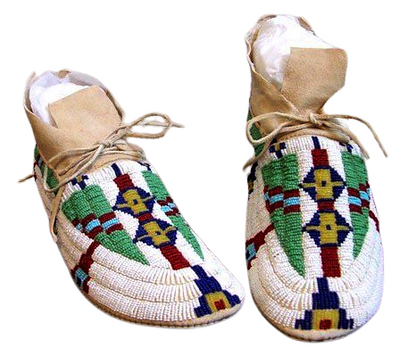 Native American Beaded Moccasin