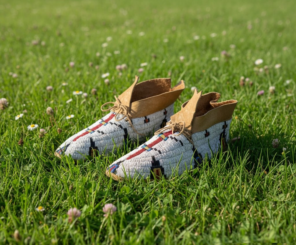 Native American Beaded Moccasin