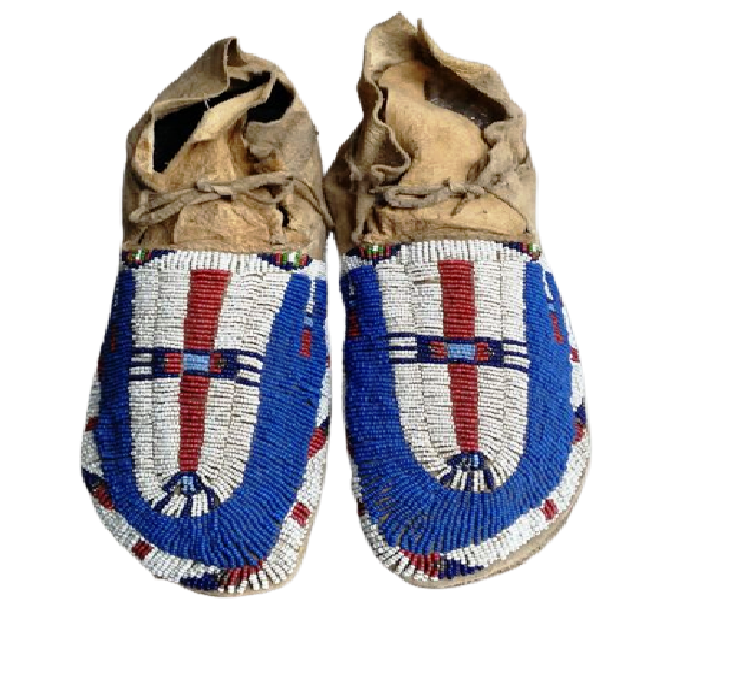 Native American Beaded Moccasin