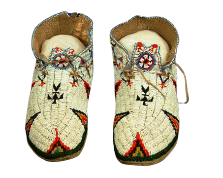 Native American Beaded Moccasin