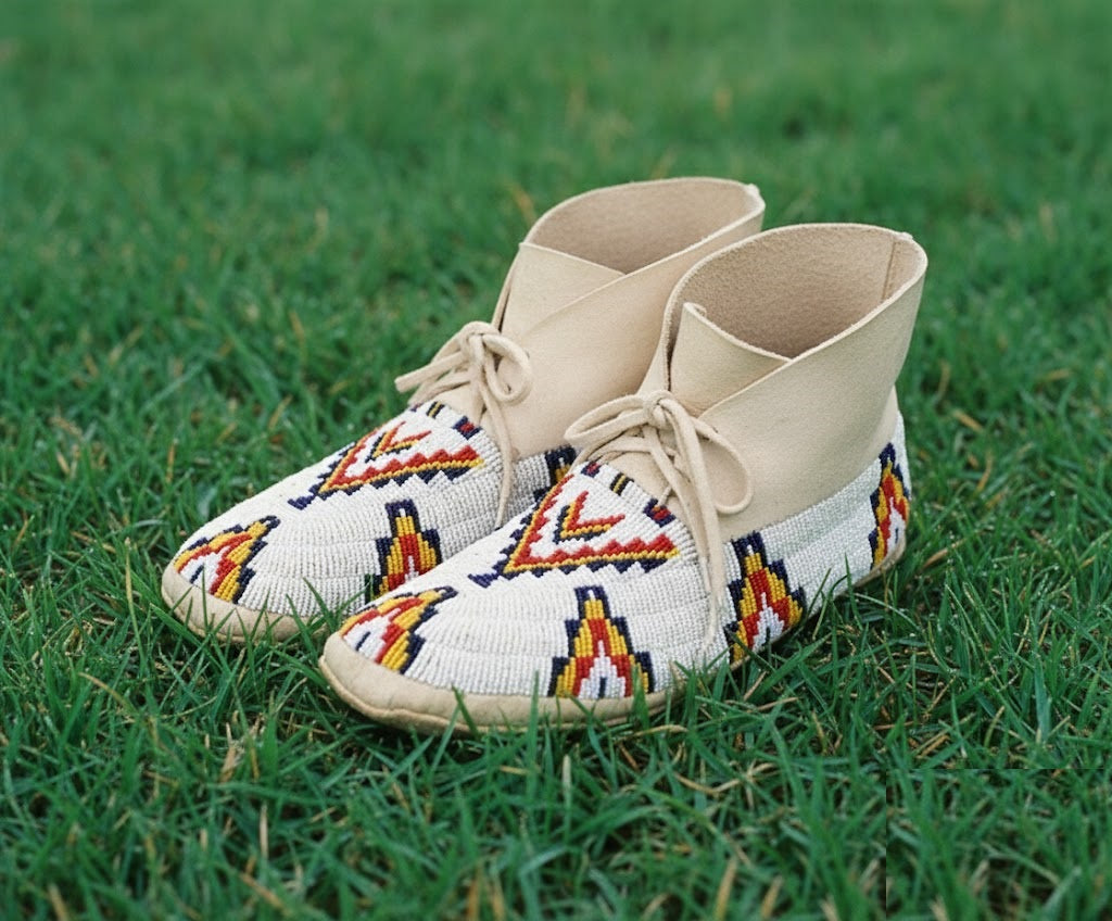 Native American Beaded Moccasin