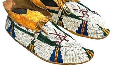 Native American Beaded Moccasin