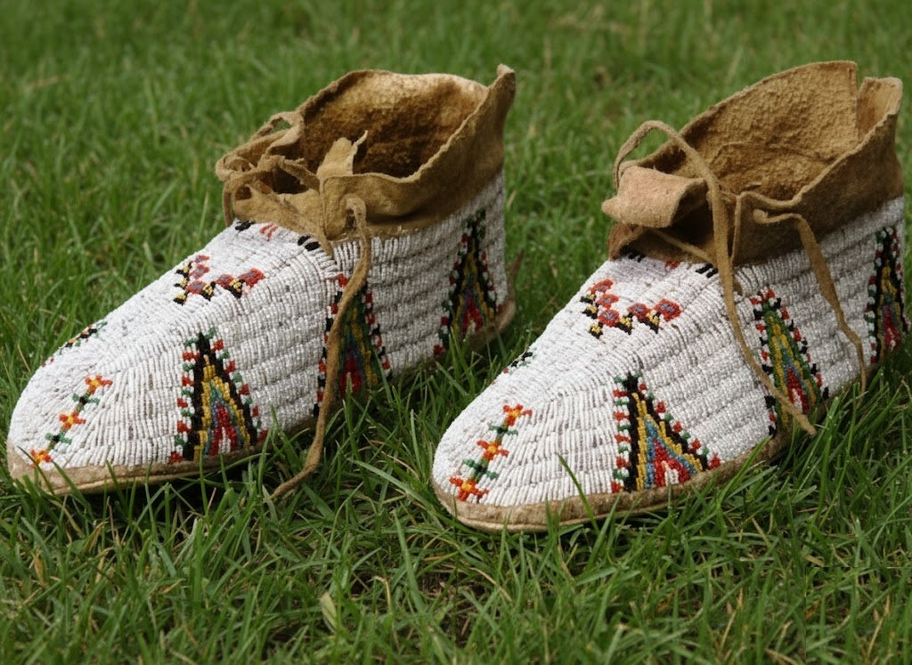 Native American Beaded Moccasin