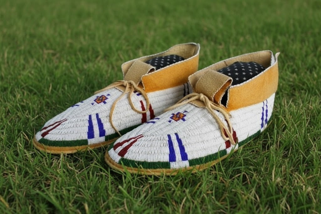 Native American Beaded Moccasin
