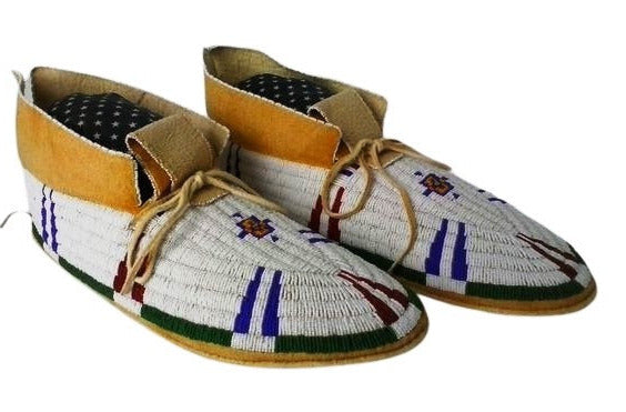 Native American Beaded Moccasin