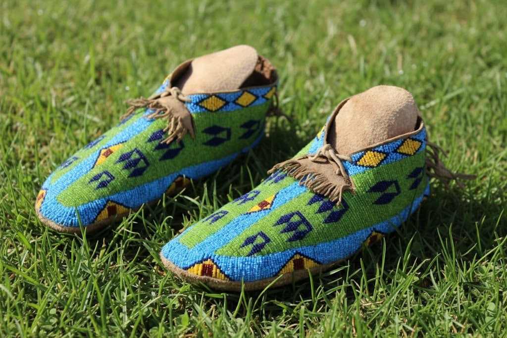 Native American Beaded Moccasin
