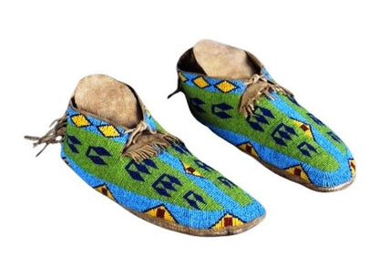 Native American Beaded Moccasin