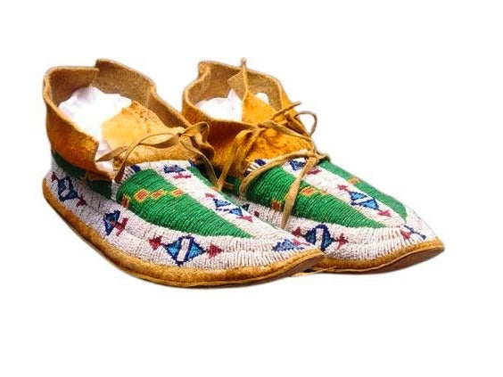 Native American Beaded Moccasin