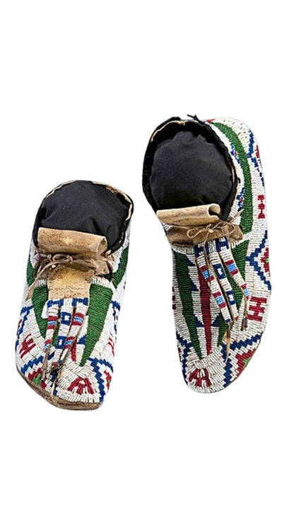 Native American Beaded Moccasin