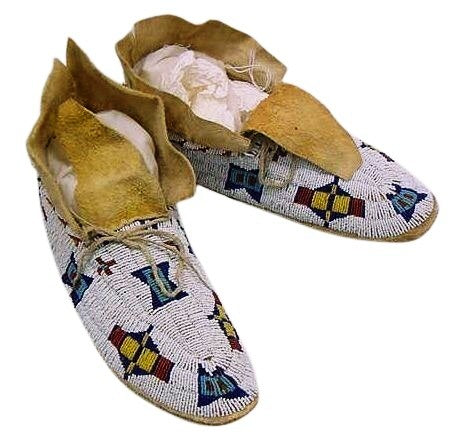Native American Beaded Moccasin