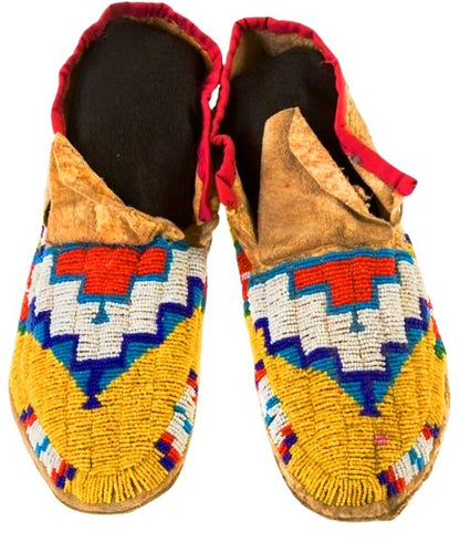 Native American Beaded Moccasin
