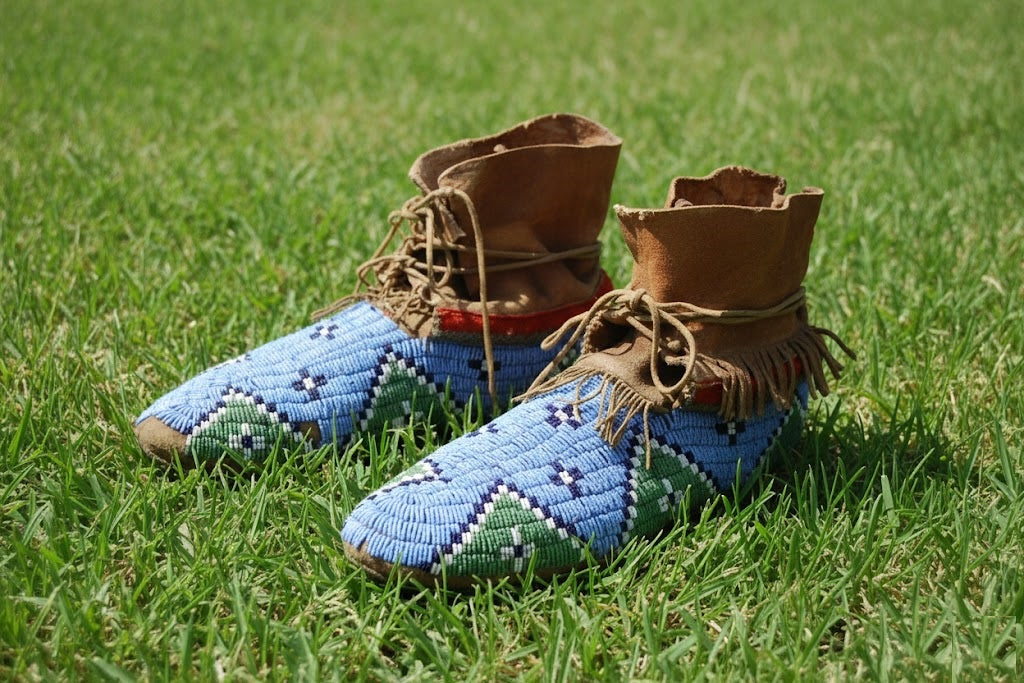 Native American Beaded moccasin
