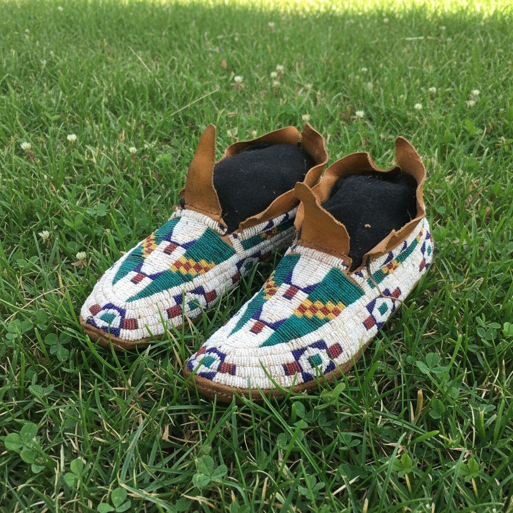 Native American Beaded moccasin