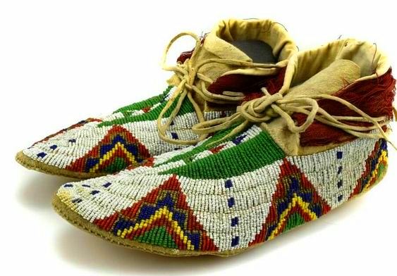 Native American Beaded Moccasin