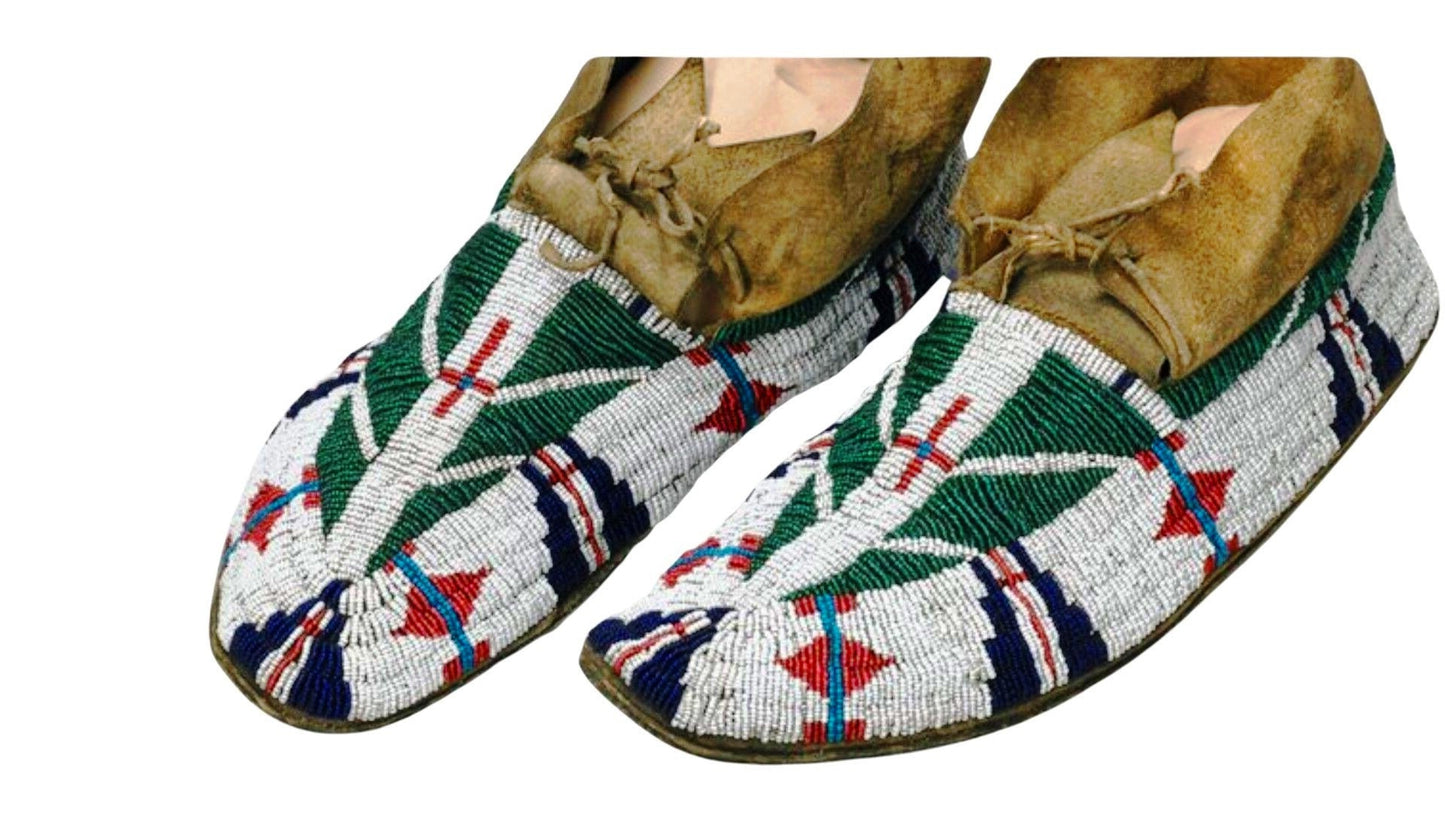 Native American Beaded Moccasin
