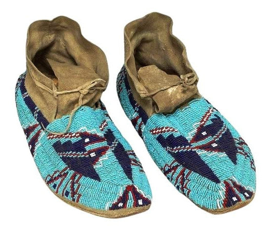 Native American Beaded Moccasin