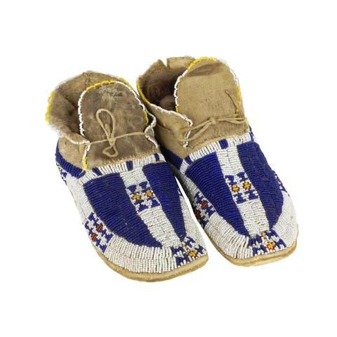 Native American Beaded Moccasin