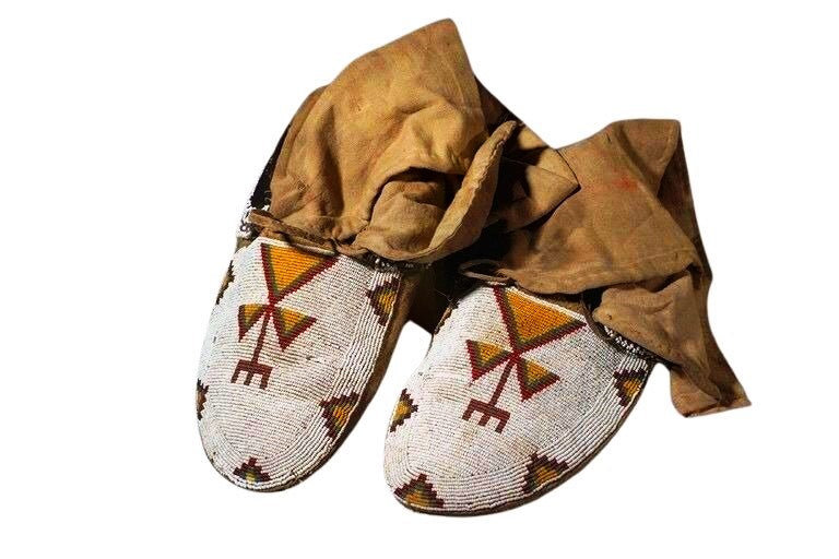 Native American Beaded Moccasin