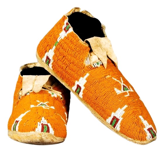 Native American Beaded Moccasin
