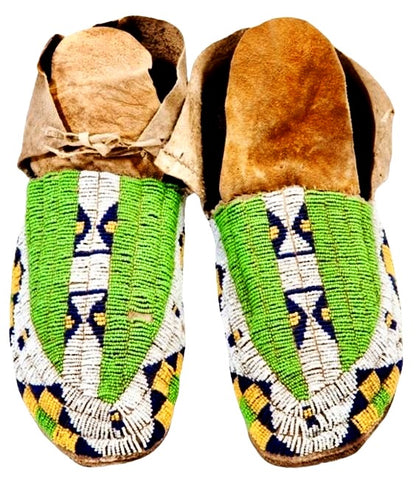 Native American Beaded Moccasin
