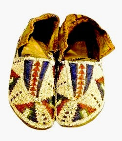 Native American Beaded Moccasin