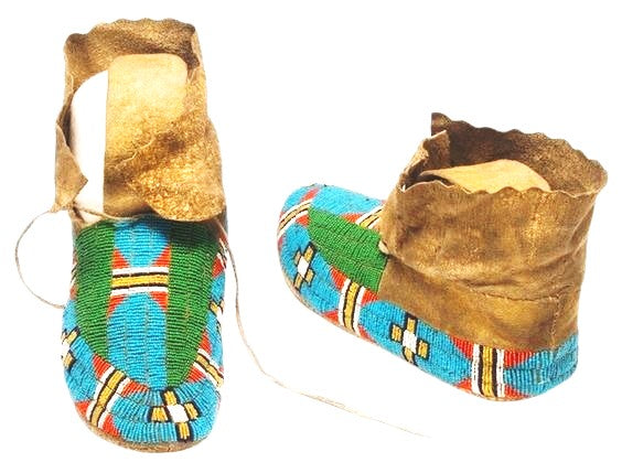 Native American Beaded Moccasin