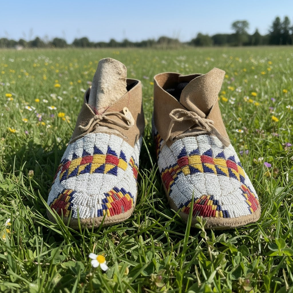 Native American Beaded moccasin
