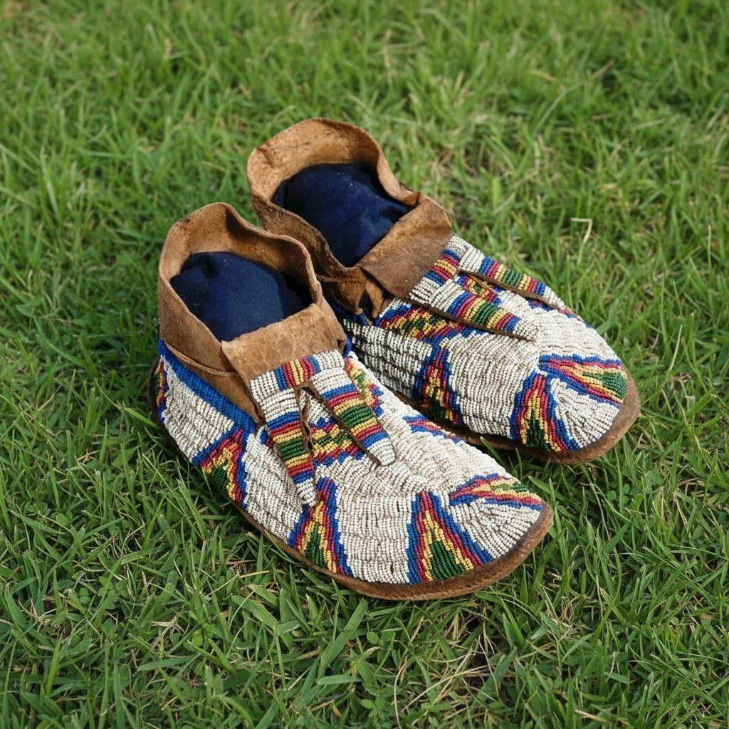 Native American Beaded moccasin